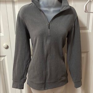 Classic Gray Zip-Up Jacket